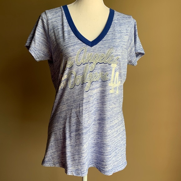 Los Angeles Dodgers Women’s V-Neck Short Sleeve T-Shirt Size S - Picture 3 of 8